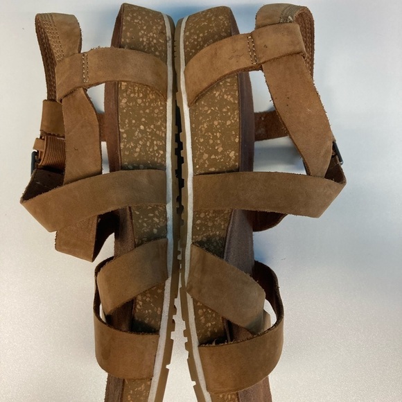TIMBERLAND Sz 9.5 Malibu Waves Double Strap Leather  Sandals - Picture 13 of 15